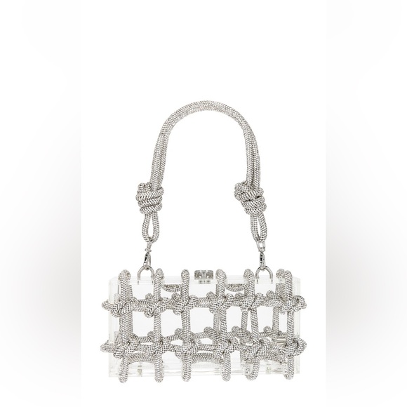 cult gaia Handbags - Cult Gaia Bess Caged Embellished Box Shoulder Bag